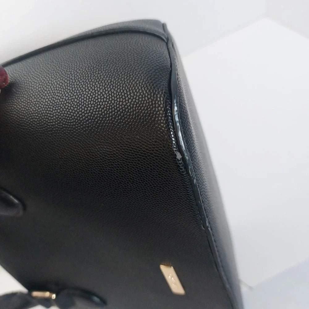 Aldo Black Pentir Satchel‎ Faux Leather